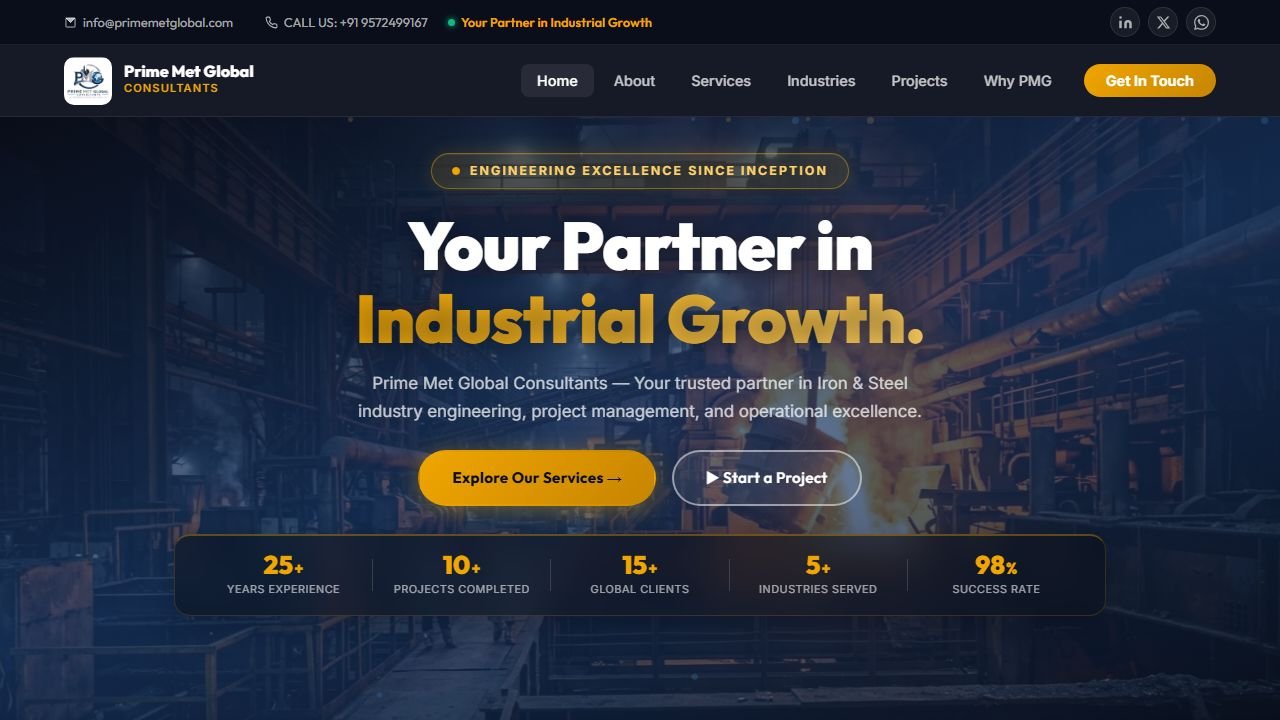 Prime Met Global Consultants Website